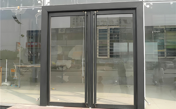 乾县玻璃地弹门