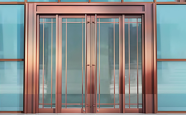 乾县玻璃地弹门